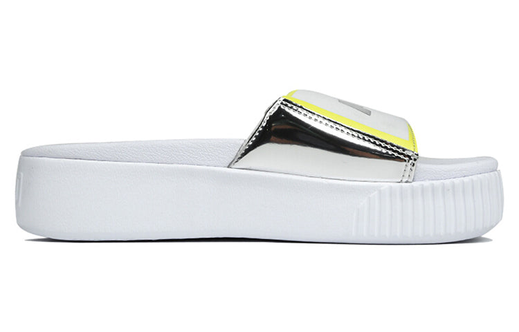 (WMNS) PUMA Platform Slide TZ 'White Silver' 369421-01