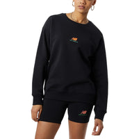 (WMNS) New Balance Athletics Kim Van Vuuren Crew Sweatshirt 'Black' WT23550-BK