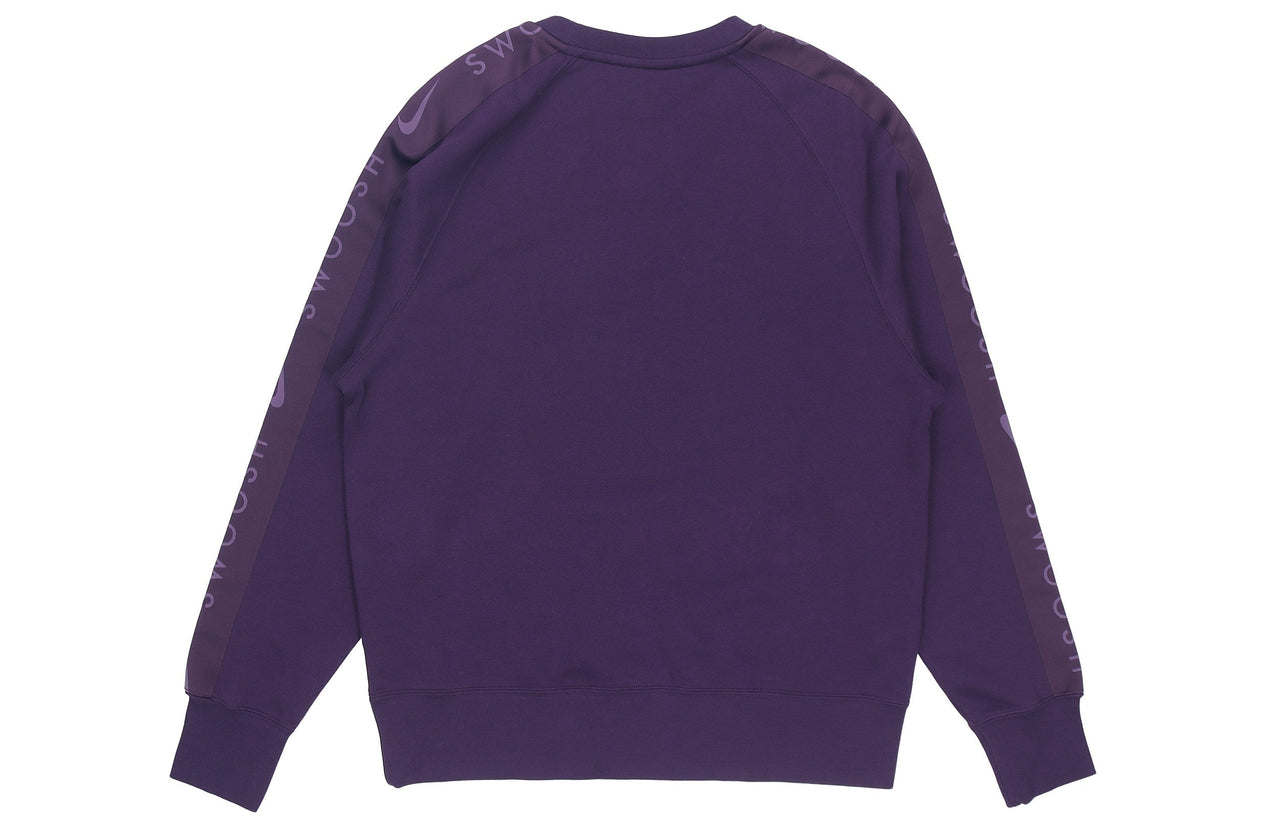 Nike MENS Sportswear Swoosh Casual Sports Crew-neck Long Sleeve Purple DA0087-525
