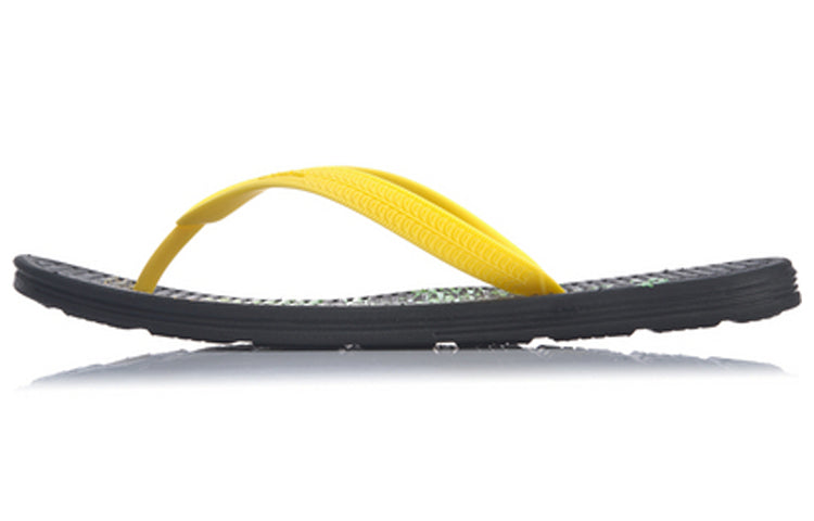 Li-Ning Disney Crossover LN Floper Colorblock Casual Yellow Black Flip-Flops AGAP003-1