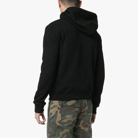 Off-White SS19 Logo Slim Hoodie 'Black' OMBB034S19D250221001