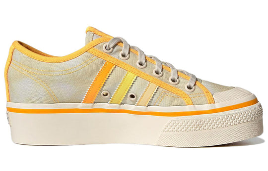 (WMNS) adidas Nizza Platform 'Almost Yellow Orange Tint' GX4607