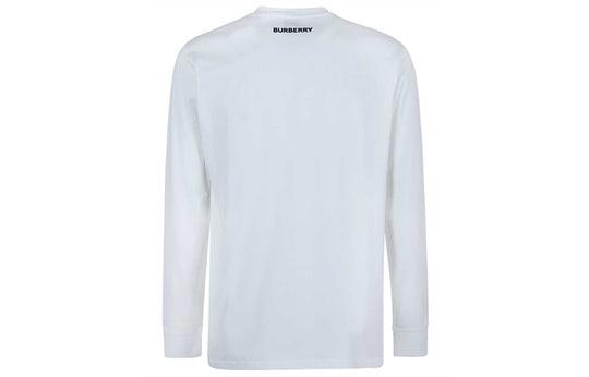 Men's Burberry SS21 Pattern Long Sleeves White 80375641