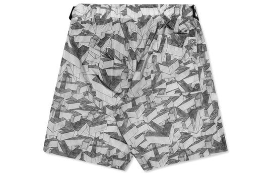 Men's Off-White Arrow Pattern Swim Shorts Gray OMFA007R20G440339908