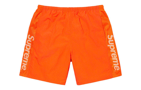 Supreme SS20 Week 18 Mesh Panel Water Short 'Light Gray Orange Black' SUP-SS20-746