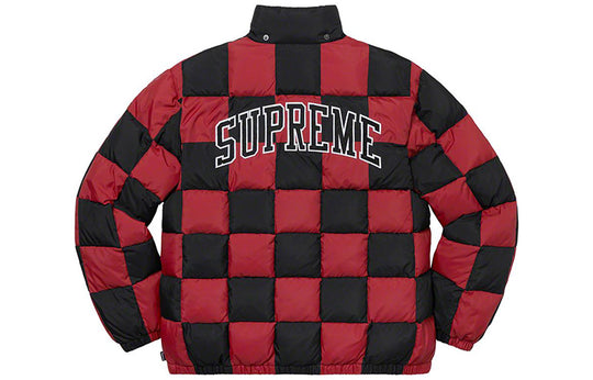 Supreme FW19 Week 17 Checkerboard Puffy Jacket 'Red' SUP-FW19-10891