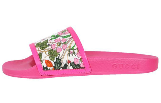 (WMNS) Gucci Pursuit Pool Slide 'Pink Floral' 551440-9ZI40-9095