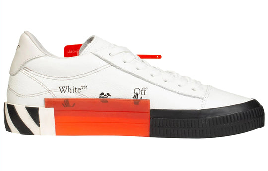 (WMNS) Off-White Low-Vulcanized shoes Black/White OWIA178R21LEA0020110