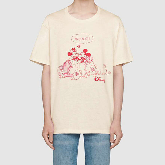 Gucci x Disney Year Of The Rat Limited Mickey Printed Retro For Men Beige 604176-XJB6T-9230