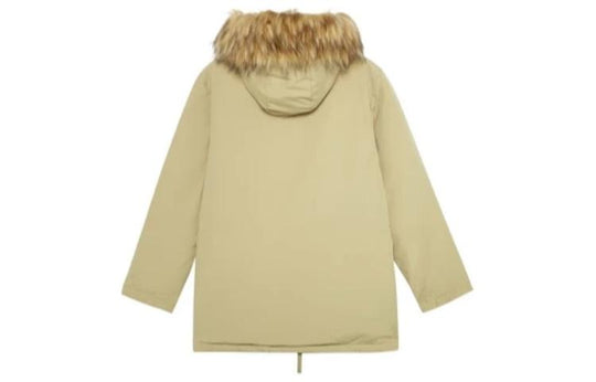 New Balance Fur Collar Warm Windproof Jacket 'Beige' AMJ23371-KH