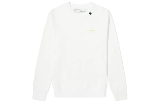 Off-White C/O Virgil Abloh Men'S White Acrylic Arrows Sweatshirt OMBA025F19E300100160