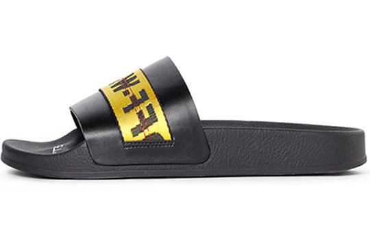 Off-White Sliders 'Black Yellow' OMIA088R20C220551060