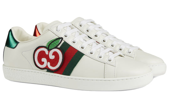 (WMNS) Gucci Ace Low 'GG Apple Patch - White' 611377-DOPE0-9064