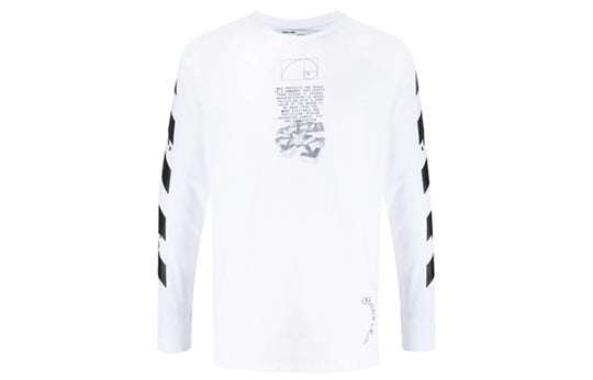 Off-White Dripping Arrows Logo Printing Men White OMAB001R201850050110