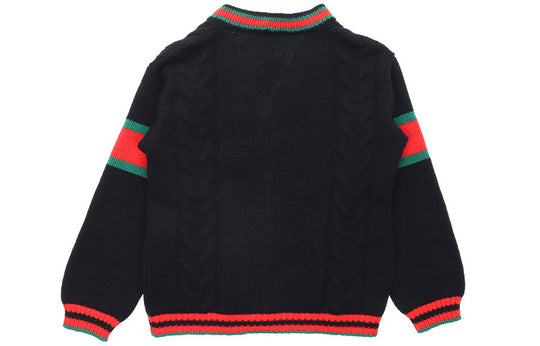 Gucci Cable Knit Oversize Cardigan 'Black' 497037-X1561-1082