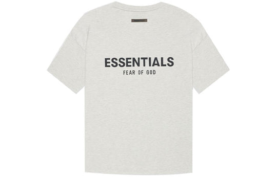 Fear of God Essentials SS21 Short Sleeve Tee Light Heather Oatmeal FOG-SS21-597