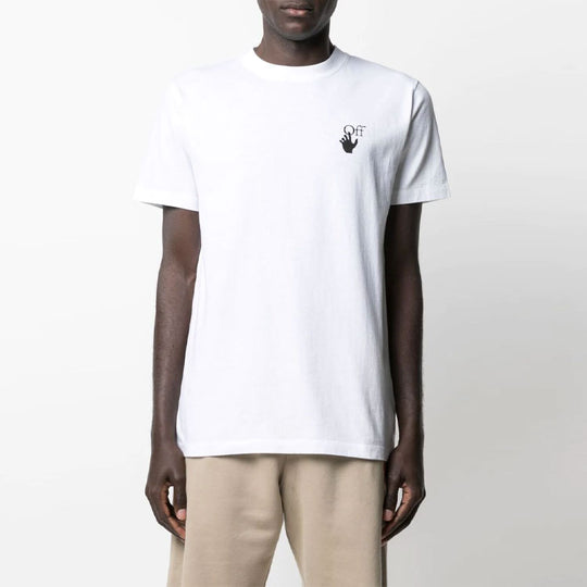 Off-White SS21 Arrow Short Sleeve Loose Fit White OMAA027S21JER0050110