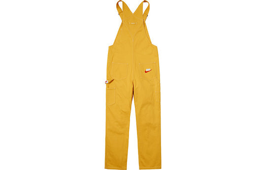 Supreme FW18 Nike Cotton Twill Overalls Mustard SUP-FW18-542