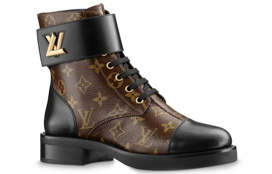 (WMNS) LOUIS VUITTON LV Wonderland Monogram Canvas Martin boots Brown 1A2Q3I