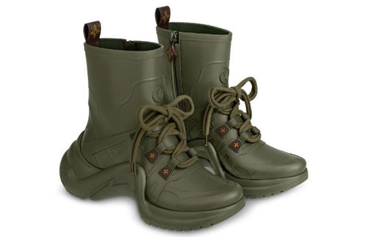 (WMNS) LOUIS VUITTON LV Archlight Rain Boots Green 1A67BE