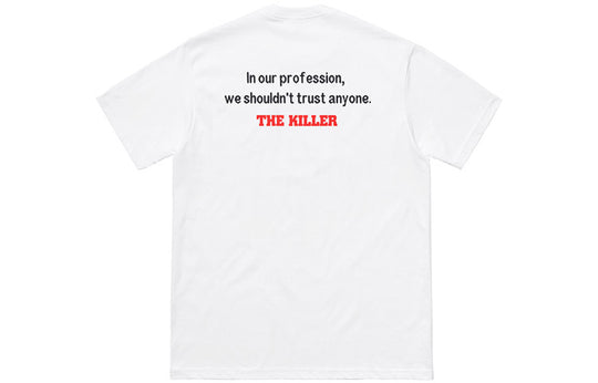 Supreme FW18 The Killer Trust Tee Bloody Twins Chow Yun Fat Printing Short Sleeve Unisex White SUP-FW18-666