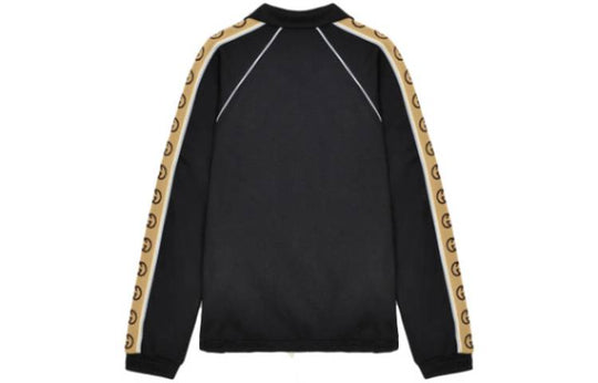 Gucci SS20 Side Sleeve Logo Striped Oversized Knitted Jacket For Men Black 598861XJBZ8-1082