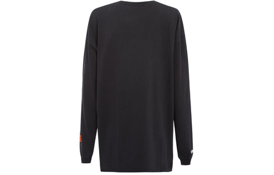 Men's HERON PRESTON Printing Long Sleeves Black HMAB005F196000080488