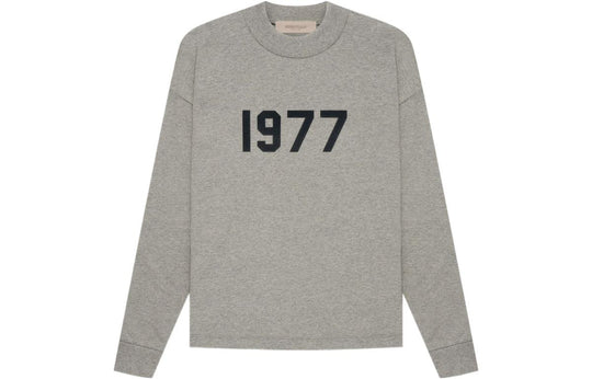 Fear of God Essentials SS22 Long Sleeve Tee Dark Oatmeal 1977 FOG-SS22-926