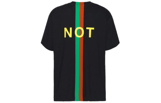 Gucci Fake/Not Print Oversize T-Shirt 'Black' 616036-XJCXX-1082