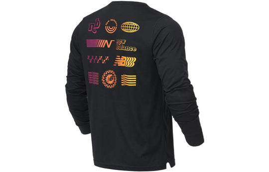 New Balance R.W.Tech Graphic Long Sleeve T-Shirt 'Black' MT21065-BK