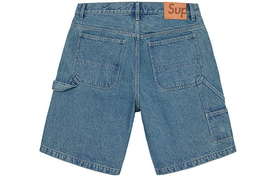 Supreme SS21 Week 13 Handstyle Denim Painter Short SUP-SS21-728-BLU