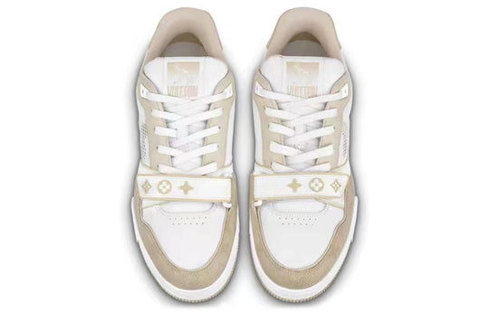 LOUIS VUITTON LV Trainer 'White Beige Velcro' 1A9ZC2