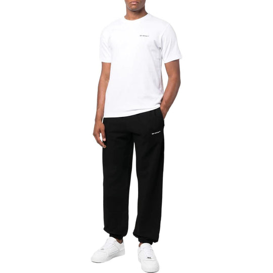 Off-White Wave Diagonal Slim Sweat Pant 'Black' OMCH029F22FLE0081001