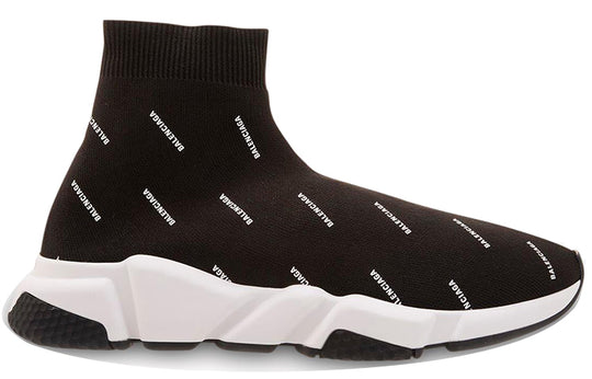 Balenciaga Speed Trainer Mid 'Allover Logo - Black' 597551W17121015