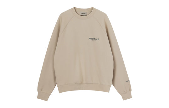 Fear of God Essentials FW21 Pullover Crewneck Tan FOG-FW21-224