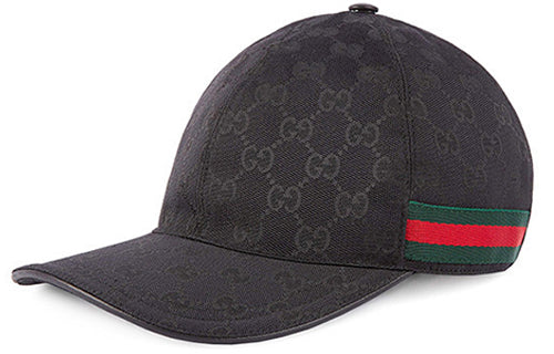 Gucci Original GG Canvas Baseball Hat With Web 'Black' 200035-KQWBG-1060