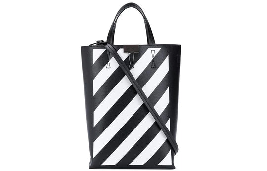 (WMNS) Off-White Deceleration Leather Casual Bucket Bag Black OWNA039E20LEA0031001