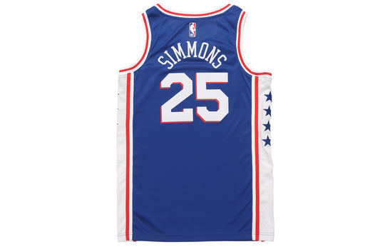 Nike NBA Retro Basketball Jersey/Vest SW Fan Edition Philadelphia 76ers Simmons 2 No. 5 Blue CJ7678-497