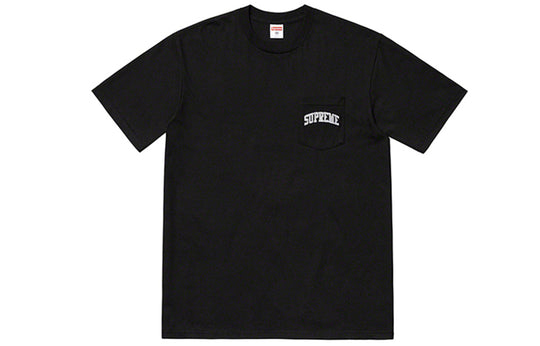 Supreme SS19 x NFL Raiders 47 Pocket Tee Crossover Short Sleeve Unisex Black SUP-SS19-10306