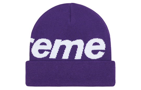 Supreme Big Logo Beanie 'Dark Purple' SUP-FW23-2440