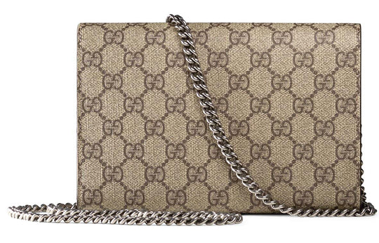 (WMNS) Gucci Dionysus Series Synthetic canvasChain bag Dionysus Brown 401231-KHNSN-8642