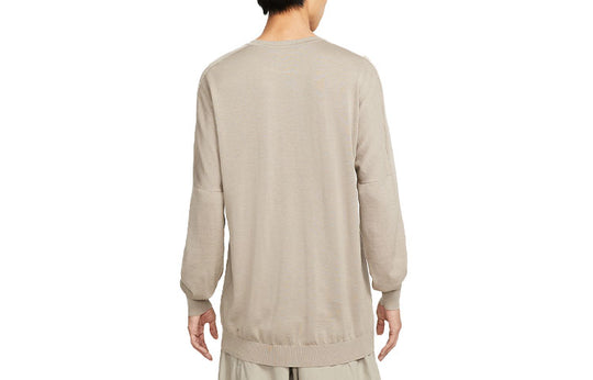 Men's Nike ESC Series Every Stitch Series Solid Color Long Sleeves Round Neck Knitwear DH2675-230