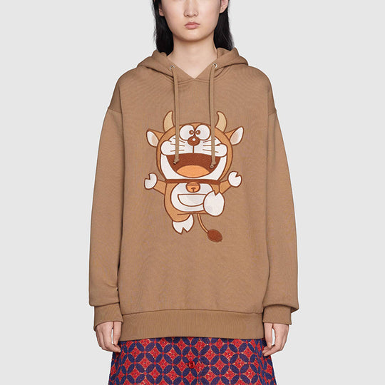 (WMNS) Gucci x Doraemon Hooded Sweatshirt 'Brown' 615061-XJDIO-2597