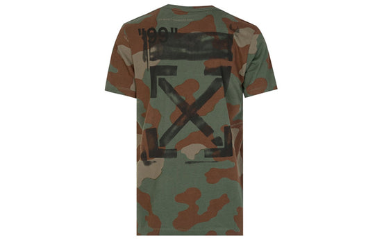 Off-White SS19 Camouflage Cotton Short Sleeve OMAA027R191850169910