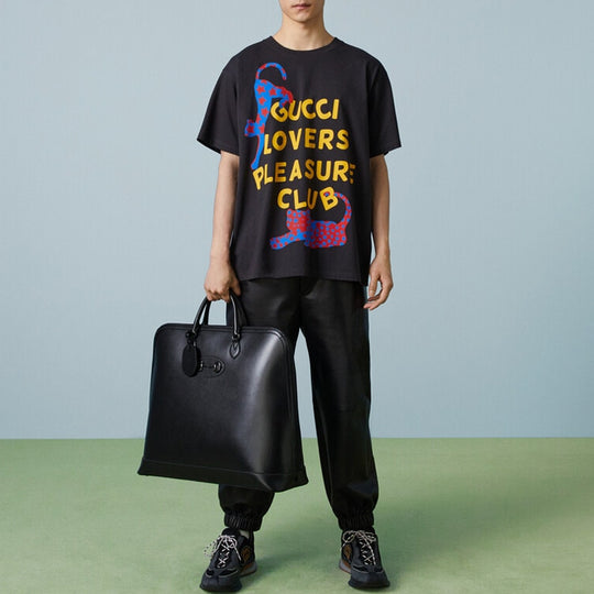 Gucci Cotton Jersey T-Shirt With Print 'Black' 616036-XJFWP-1142