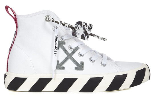 Off-White Vulc Sneaker Mid 'White Black' OMIA119R21FAB0010109