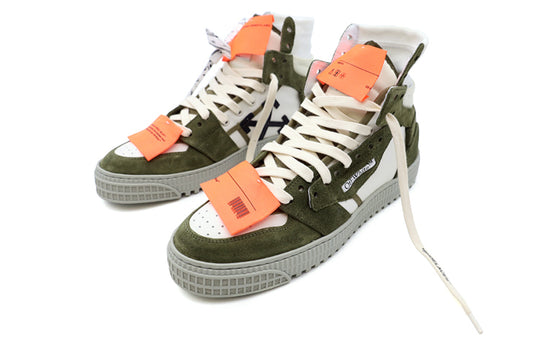 Off-White Court 3.0 High-Top Sneakers Green OMIA065F21LEA0036310