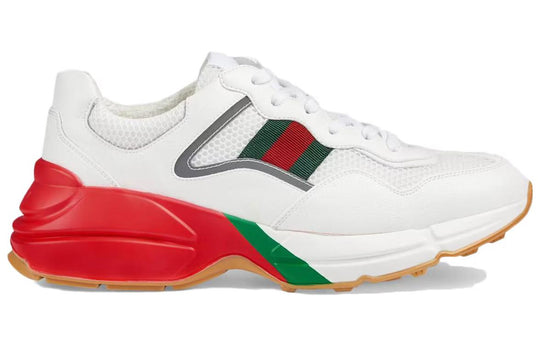 (WMNS) Gucci Rhyton 'White Red Green Reflective' 645771-2H060-9088