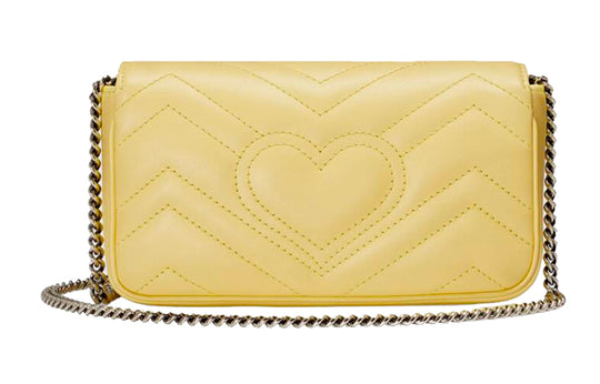 (WMNS) Gucci Marmont Mini-Sized Single-Shoulder Bag Yellow 476433-DTDCP-7412