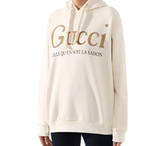 (WMNS) Gucci Gold Logo autumn Creamy White 615061-XJCK5-9230